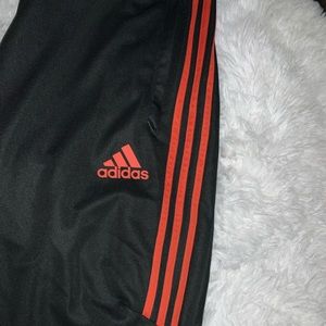 Adidas half stripe joggers